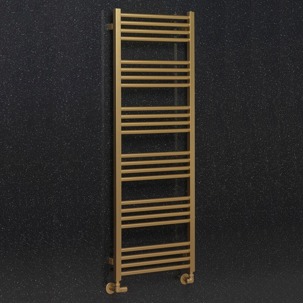 Crosswater MPRO Brushed Brass Heated Towel Rail - 1380 X 480mm 4 Crosswater MPRO Brushed Brass Heated Towel Rail - 1380 X 480mm - Image 4