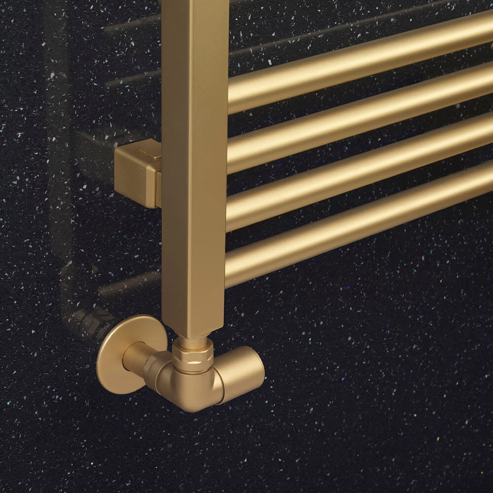 Crosswater MPRO Brushed Brass Heated Towel Rail - 1380 X 480mm 6 Crosswater MPRO Brushed Brass Heated Towel Rail - 1380 X 480mm - Image 6