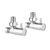 Crosswater Round Angled Radiator Valves