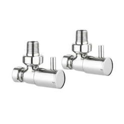 Crosswater Round Angled Radiator Valves