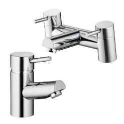 Vellamo Curvo Basin Mixer & Bath Filler Pack