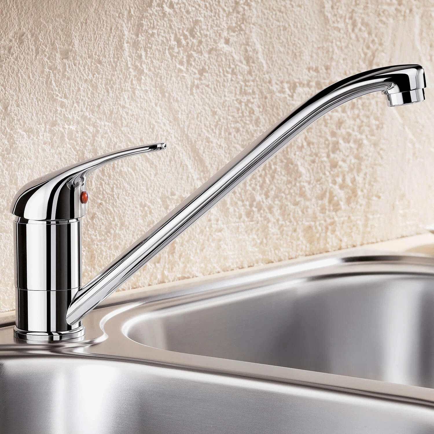 Blanco Daras Eco Flow 6L WRAS Approved Single Lever Chrome Mono Kitchen Mixer Tap 1 Blanco Daras Eco Flow 6L WRAS Approved Single Lever Chrome Mono Kitchen Mixer Tap