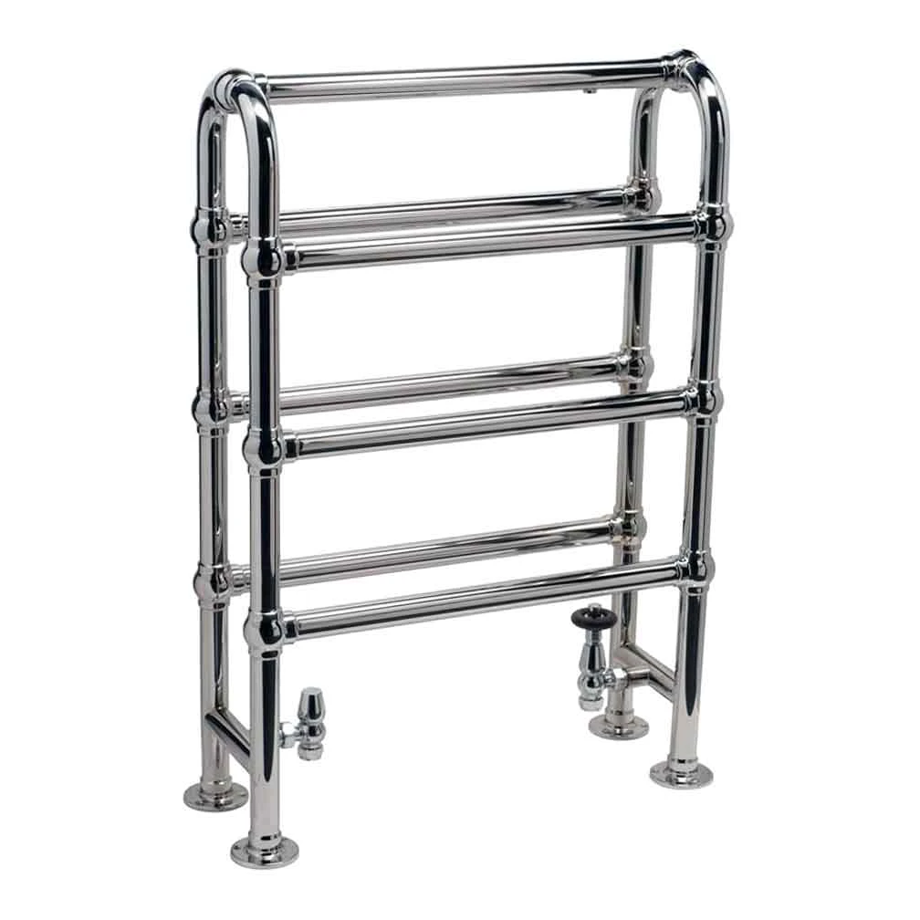 DQ Heating Hilborough Luxury Traditional Heated Towel Rail Radiator - Chrome - 1028 X 837mm 2 DQ Heating Hilborough Luxury Traditional Heated Towel Rail Radiator - Chrome - 1028 X 837mm - Image 2