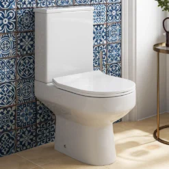 Lorraine Rimless Close Coupled Toilet With Soft Close Seat