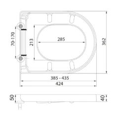 Dream Short D Soft Close Toilet Seat -Vado Shop dream short d soft close toilet seat tech