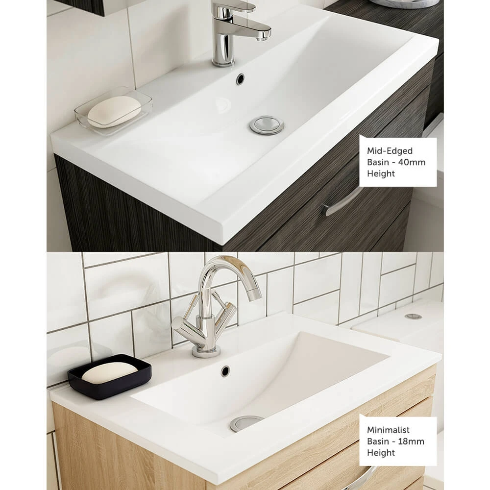 Emily 500mm Floorstanding Vanity Unit & Minimalist Basin - Gloss White 7 Emily 500mm Floorstanding Vanity Unit & Minimalist Basin - Gloss White - Image 7