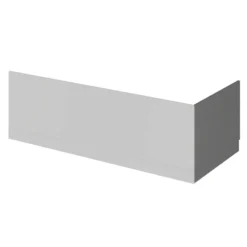Emily 700mm Bath End Panel - Gloss White 10 Emily 700mm Bath End Panel - Gloss White -Vado Shop drench emily end bath panel gloss grey cutout