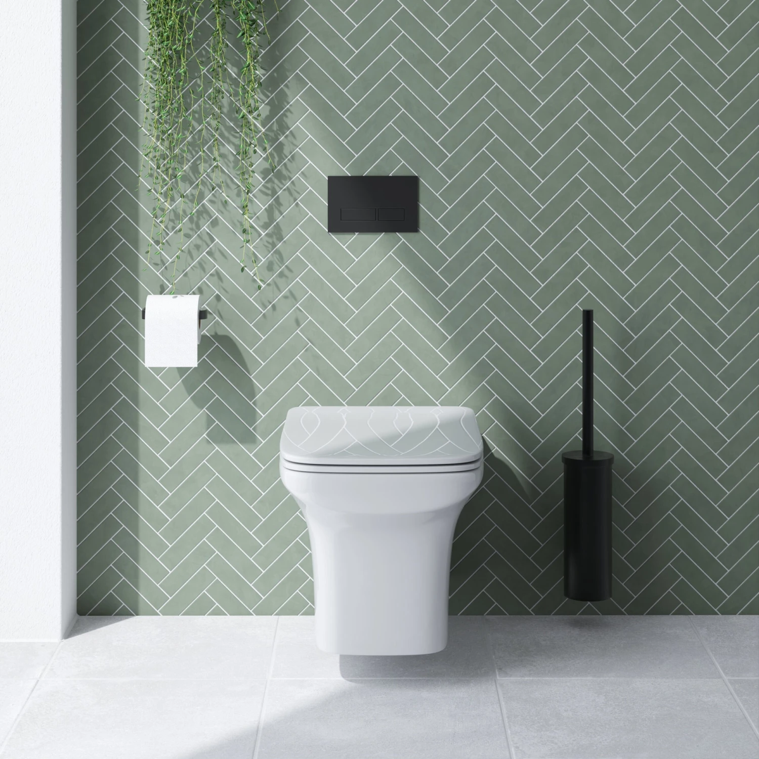 Emily Rimless Compact Wall Hung Toilet & Slimline Soft Close Seat 3 Emily Rimless Compact Wall Hung Toilet & Slimline Soft Close Seat - Image 3