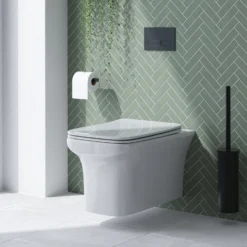 Emily Rimless Compact Wall Hung Toilet & Slimline Soft Close Seat
