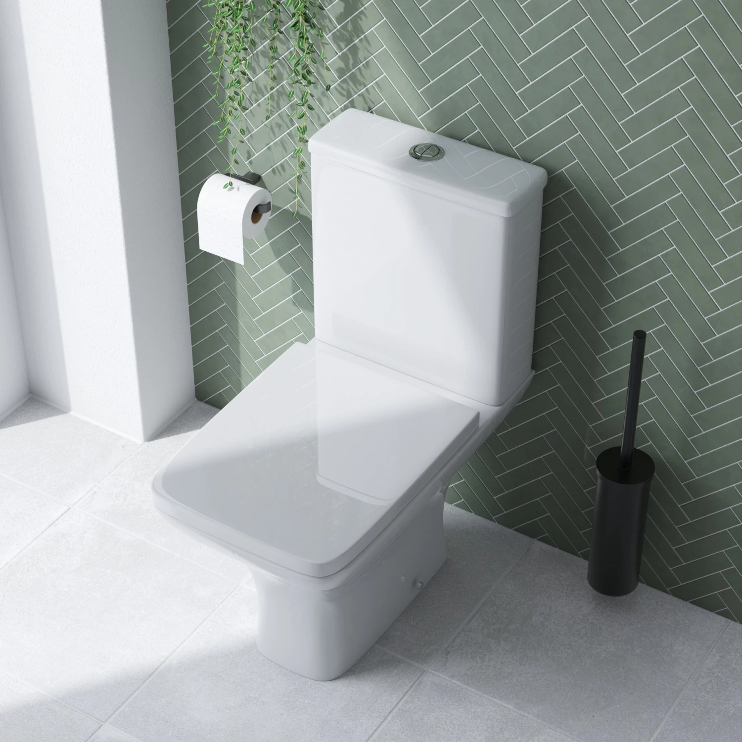 Emily Rimless Modern Toilet & Slim Soft Close Seat 2 Emily Rimless Modern Toilet & Slim Soft Close Seat - Image 2