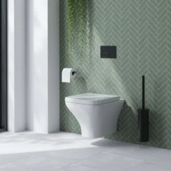 Emily Rimless Wall Hung Toilet & Soft Close Seat 8 Emily Rimless Wall Hung Toilet & Soft Close Seat -Vado Shop drench emily rimless wall hung tlt soft close seat lifestyle2 scaled