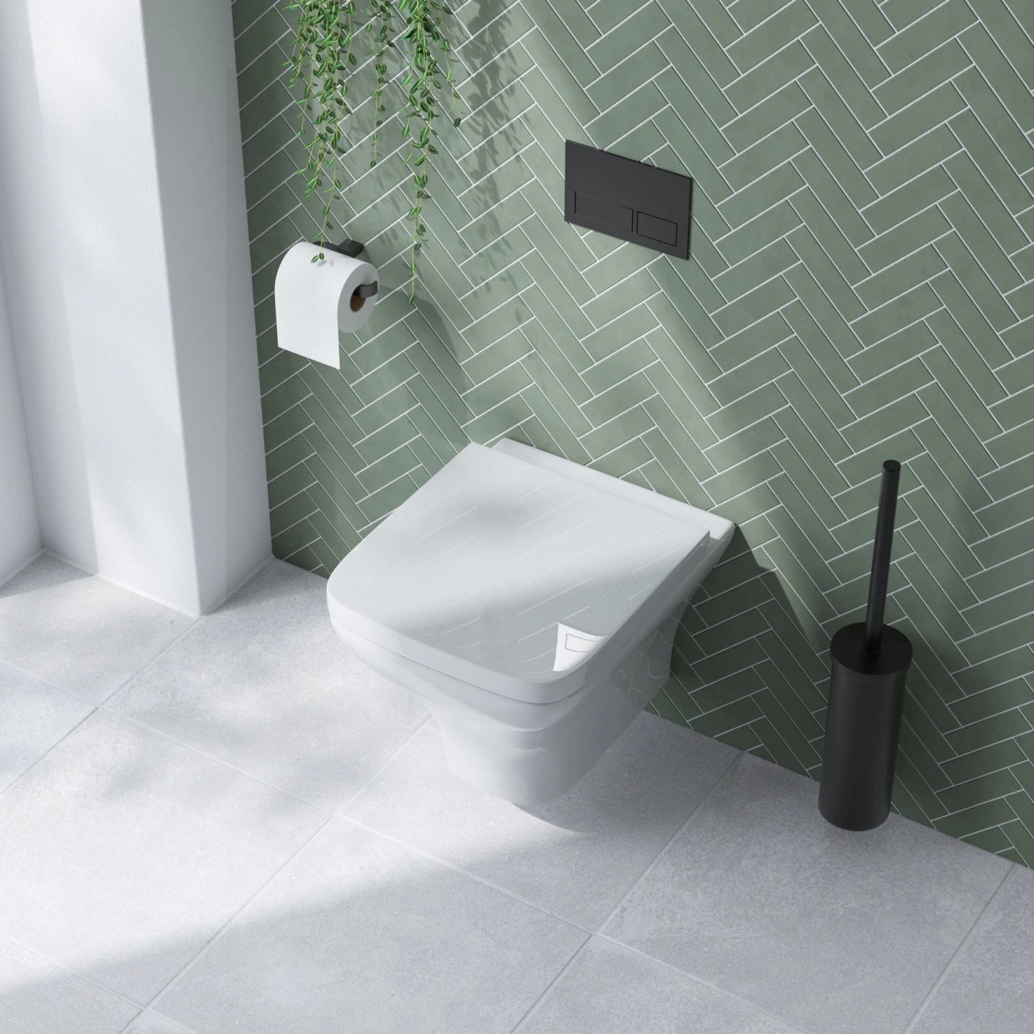 Emily Rimless Wall Hung Toilet & Soft Close Seat 3 Emily Rimless Wall Hung Toilet & Soft Close Seat - Image 3