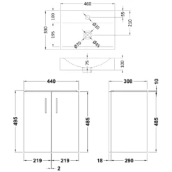Jack Wall Mounted White Gloss 460mm Vanity Unit & Basin -Vado Shop drench jack wall mounted 460mm vanity unit and basin tech