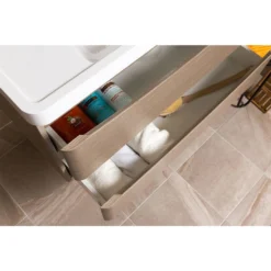 Maia 1200mm Wall Mounted Gloss White Vanity Unit & Opal White Glass Double Basin 20 Maia 1200mm Wall Mounted Gloss White Vanity Unit & Opal White Glass Double Basin -Vado Shop drench maia 1200mm light oak drawers