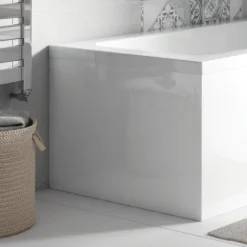 Drench Square Shower Bath End Panel - 700mm
