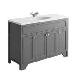 Butler & Rose Beatrice 1200mm Floorstanding Single Basin Vanity Unit - Spa Grey 8 Butler & Rose Beatrice 1200mm Floorstanding Single Basin Vanity Unit - Spa Grey -Vado Shop duchy 1200 single basin vanity unit spa grey