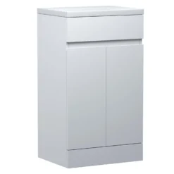Dylan 500mm Floorstanding Vanity Unit & Basin - Anthracite -Vado Shop dylan 500mm floorstanding unit white cutout scaled