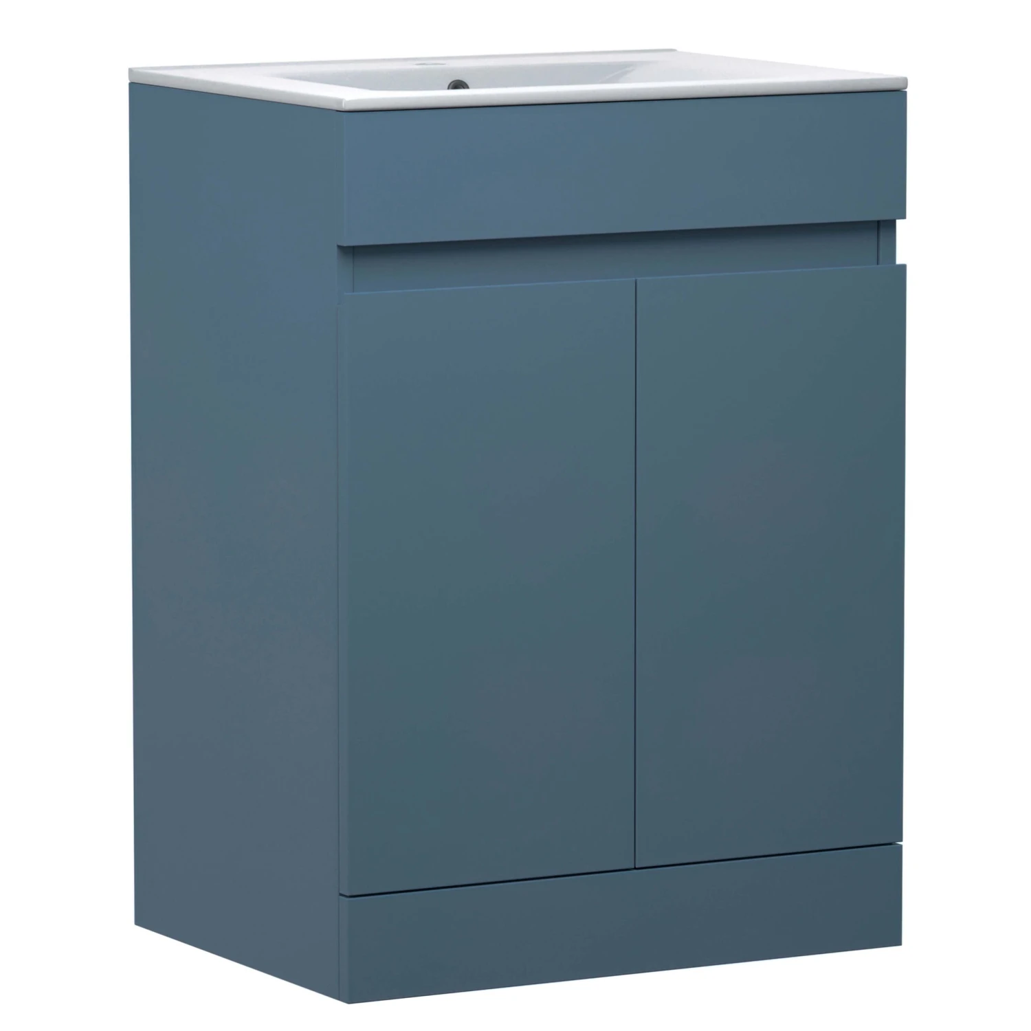 Dylan 600mm Floorstanding Vanity Unit & Basin - Blue 13 Dylan 600mm Floorstanding Vanity Unit & Basin - Blue - Image 13