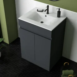 Dylan 600mm Floorstanding Vanity Unit & Basin - Blue 23 Dylan 600mm Floorstanding Vanity Unit & Basin - Blue -Vado Shop dylan anthracite 600 vanity unit lifestyle2 scaled