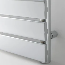 EliteHeat Steel Designer Heated Towel Rail Radiator - Chrome - 800 X 500mm -Vado Shop elite heat designer heated rail chrome detail