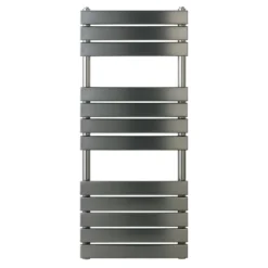 EliteHeat Steel Designer Heated Towel Rail Radiator - Brushed Black - 800 X 500mm -Vado Shop eliteheat designer heated radiator 1200 brushed black