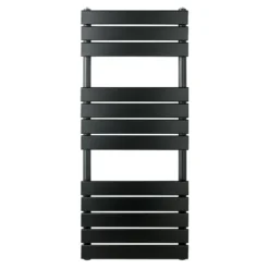 EliteHeat Steel Designer Heated Towel Rail Radiator - Matt Black - 800 X 500mm -Vado Shop eliteheat designer heated radiator 1200 matt black