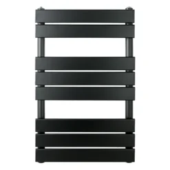 EliteHeat Steel Designer Heated Towel Rail Radiator - Matt Black - 800 X 500mm -Vado Shop eliteheat designer heated radiator 800 matt black
