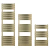 EliteHeat Steel Designer Heated Towel Rail Radiator - Brushed Brass - 1200 X 500mm