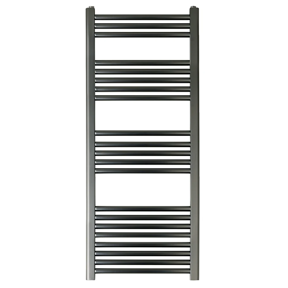 EliteHeat Steel Ladder Heated Towel Rail 25mm Bars - Brushed Black - 800 X 600mm 4 EliteHeat Steel Ladder Heated Towel Rail 25mm Bars - Brushed Black - 800 X 600mm - Image 4