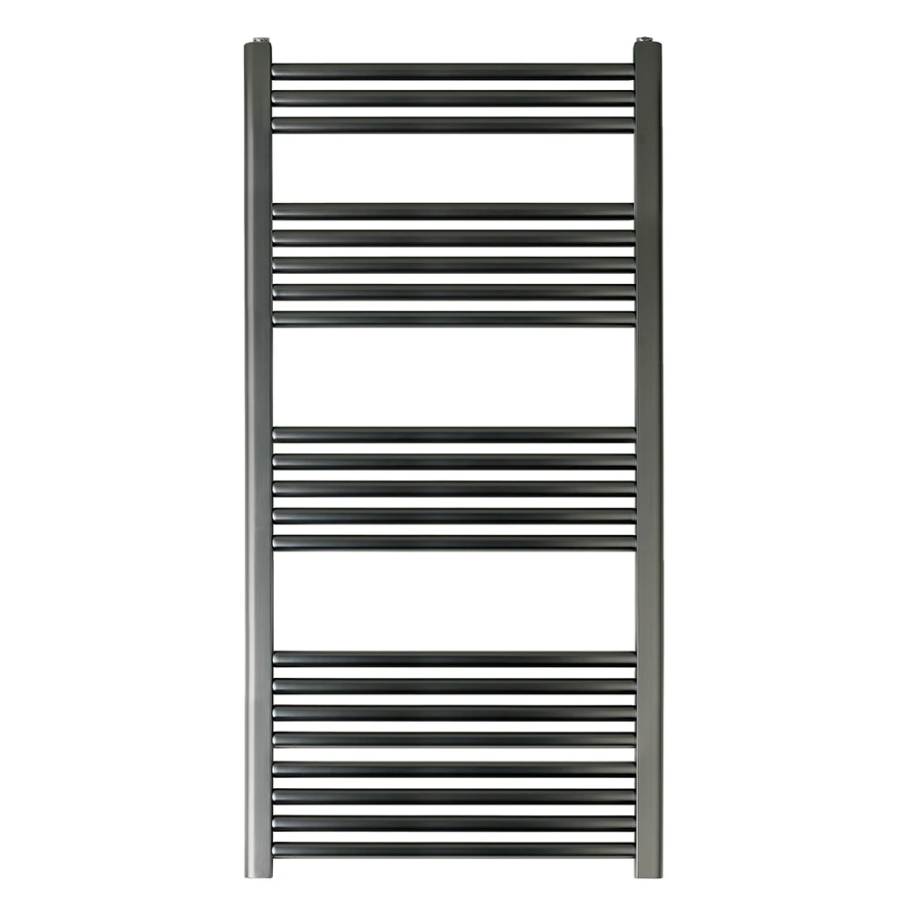 EliteHeat Steel Ladder Heated Towel Rail 25mm Bars - Brushed Black - 800 X 600mm 5 EliteHeat Steel Ladder Heated Towel Rail 25mm Bars - Brushed Black - 800 X 600mm - Image 5