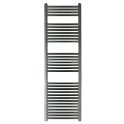 EliteHeat Steel Ladder Heated Towel Rail 25mm Bars - Brushed Black - 800 X 600mm 12 EliteHeat Steel Ladder Heated Towel Rail 25mm Bars - Brushed Black - 800 X 600mm -Vado Shop eliteheat ladder radiator 1600 brushed black