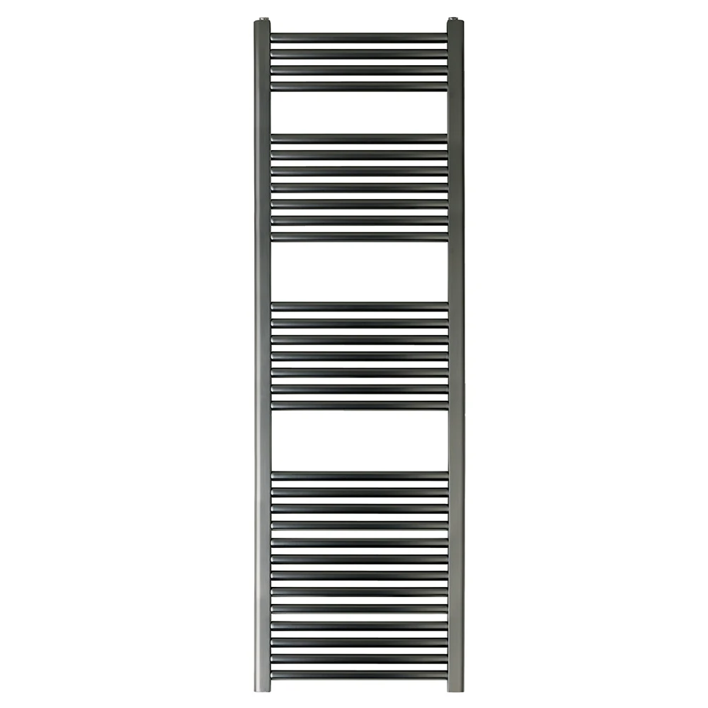 EliteHeat Steel Ladder Heated Towel Rail 25mm Bars - Brushed Black - 800 X 600mm 6 EliteHeat Steel Ladder Heated Towel Rail 25mm Bars - Brushed Black - 800 X 600mm - Image 6