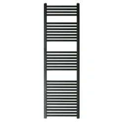 EliteHeat Steel Ladder Heated Towel Rail 25mm Bars - Matt Black - 800 X 600mm -Vado Shop eliteheat ladder radiator 1600 matt black