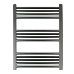 EliteHeat Steel Ladder Heated Towel Rail 25mm Bars - Brushed Black - 800 X 600mm 9 EliteHeat Steel Ladder Heated Towel Rail 25mm Bars - Brushed Black - 800 X 600mm -Vado Shop eliteheat ladder radiator 800 600 brushed black