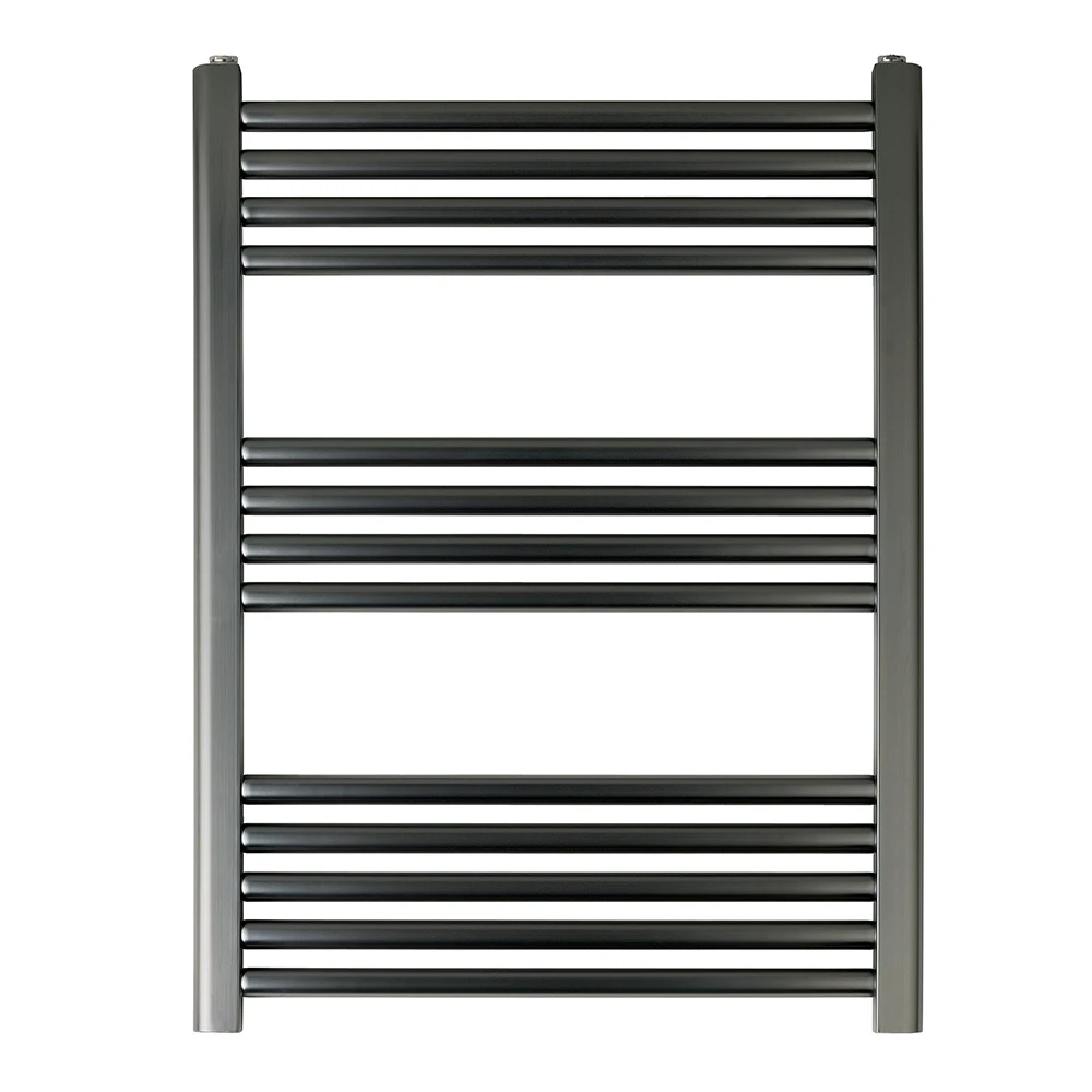 EliteHeat Steel Ladder Heated Towel Rail 25mm Bars - Brushed Black - 800 X 600mm 3 EliteHeat Steel Ladder Heated Towel Rail 25mm Bars - Brushed Black - 800 X 600mm - Image 3