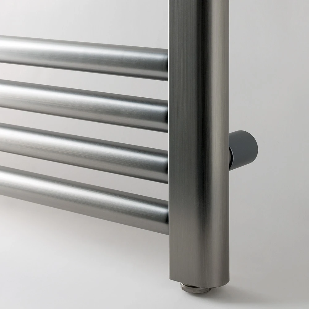 EliteHeat Steel Ladder Heated Towel Rail 25mm Bars - Brushed Black - 800 X 600mm 7 EliteHeat Steel Ladder Heated Towel Rail 25mm Bars - Brushed Black - 800 X 600mm - Image 7
