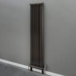 EliteHeat Bare Metal Lacquer Slip On Welded Feet (Single) - 4 Column -Vado Shop eliteheat metal vertical radiator 2 column lifestyle scaled