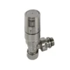 EliteHeat Angled Thermostatic Radiator Valves - Nickel
