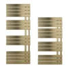 EliteHeat Steel Open-Side Heated Towel Rail - Brushed Brass - 1400 X 550mm