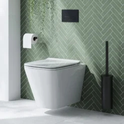 Emily Rimless Short Projection Wall Hung Toilet & Slimline Soft Close Seat