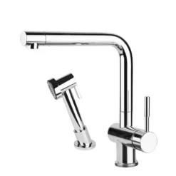 Gessi Oxygen Single Lever Kitchen Mixer With Swivel Spout & Separate Pull Out Spray - Chrome 7 Gessi Oxygen Single Lever Kitchen Mixer With Swivel Spout & Separate Pull Out Spray - Chrome -Vado Shop gessi 16556