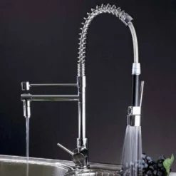 Gessi Oxygen Hi-Tech Professional Kitchen Mixer With Swivel Spout & Pull Out Spray - Brushed Nickel 10 Gessi Oxygen Hi-Tech Professional Kitchen Mixer With Swivel Spout & Pull Out Spray - Brushed Nickel -Vado Shop gessi 941031 detail