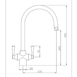 Abode Gosford Aquifier Filtered Water Mono Kitchen Mixer - Brushed Nickel 5 Abode Gosford Aquifier Filtered Water Mono Kitchen Mixer - Brushed Nickel -Vado Shop gosford aquifier tech