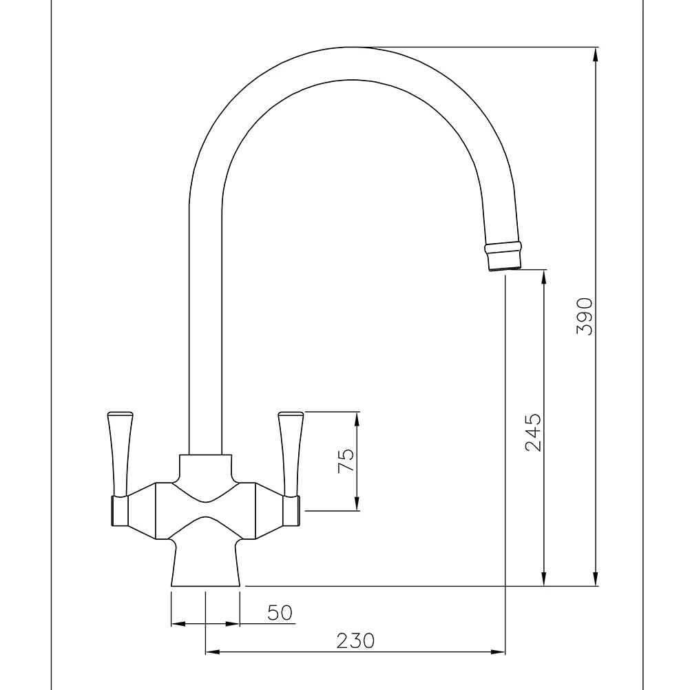 Abode Gosford Aquifier Filtered Water Mono Kitchen Mixer - Brushed Nickel 3 Abode Gosford Aquifier Filtered Water Mono Kitchen Mixer - Brushed Nickel - Image 3