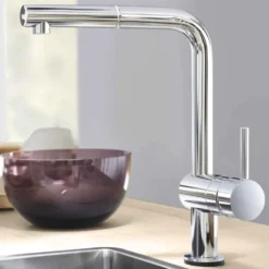 Grohe Minta Touch Electronic Mono Sink Mixer With L-Spout & Pull Out Mousseur - Super Steel -Vado Shop grohe 31360000 main