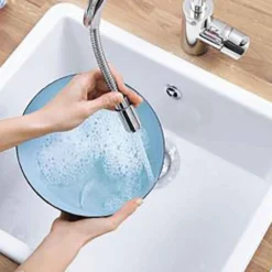 Grohe Minta Single Lever Mono Sink Mixer With Extractable Trigger Spray - Starlight Chrome -Vado Shop grohe 32322000 detail3