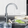 Grohe Ambi Cosmopolitan Twin Lever Mono Sink Mixer With Swivel Spout