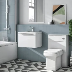 Harbour Alchemy 500 WC Unit - Gloss White 9 Harbour Alchemy 500 WC Unit - Gloss White -Vado Shop harbou alchemy 500mm gloss white vanityu unit chrome handle lifestyle2 1