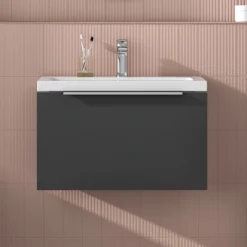 Harbour Alchemy 600mm Wall Hung Vanity Unit & Basin - Gloss White