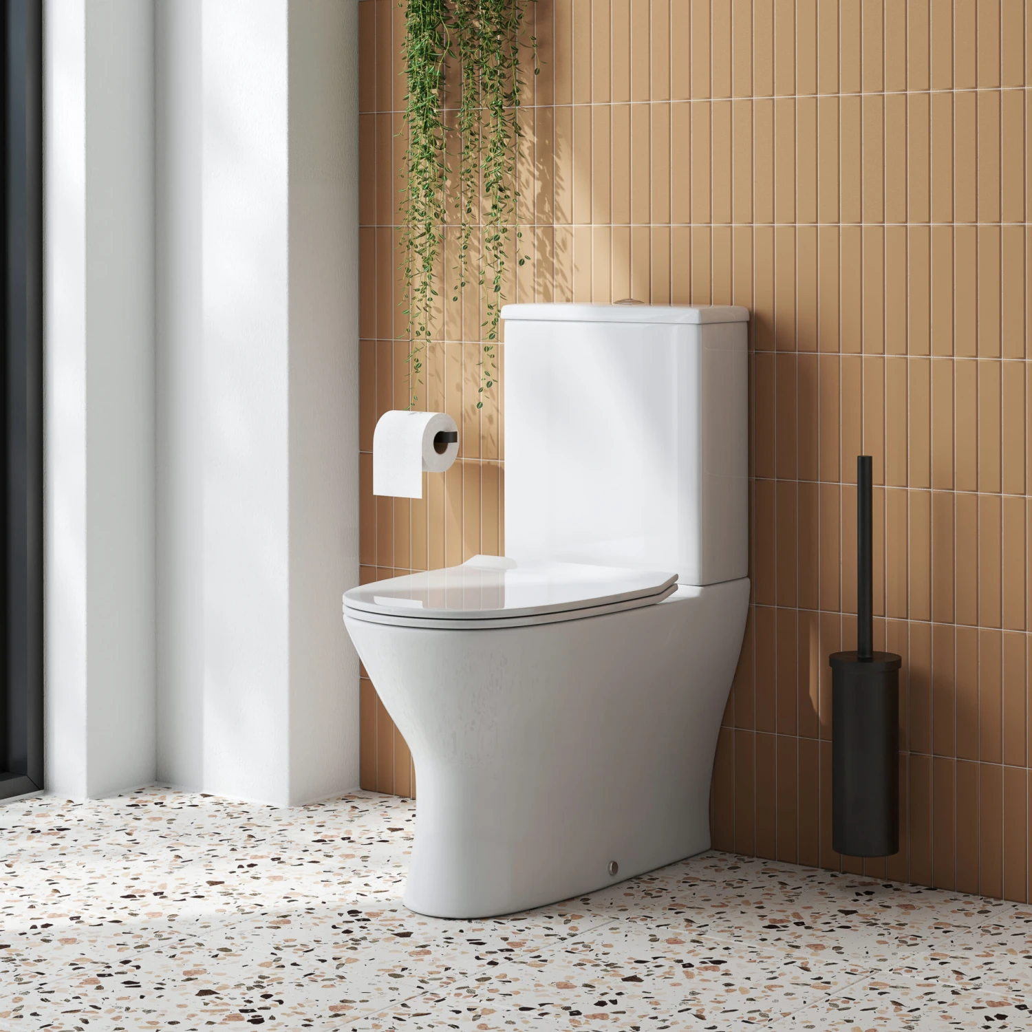 Harbour Acclaim Compact Rimless BTW Close-Coupled Toilet & Soft Close Seat 2 Harbour Acclaim Compact Rimless BTW Close-Coupled Toilet & Soft Close Seat - Image 2